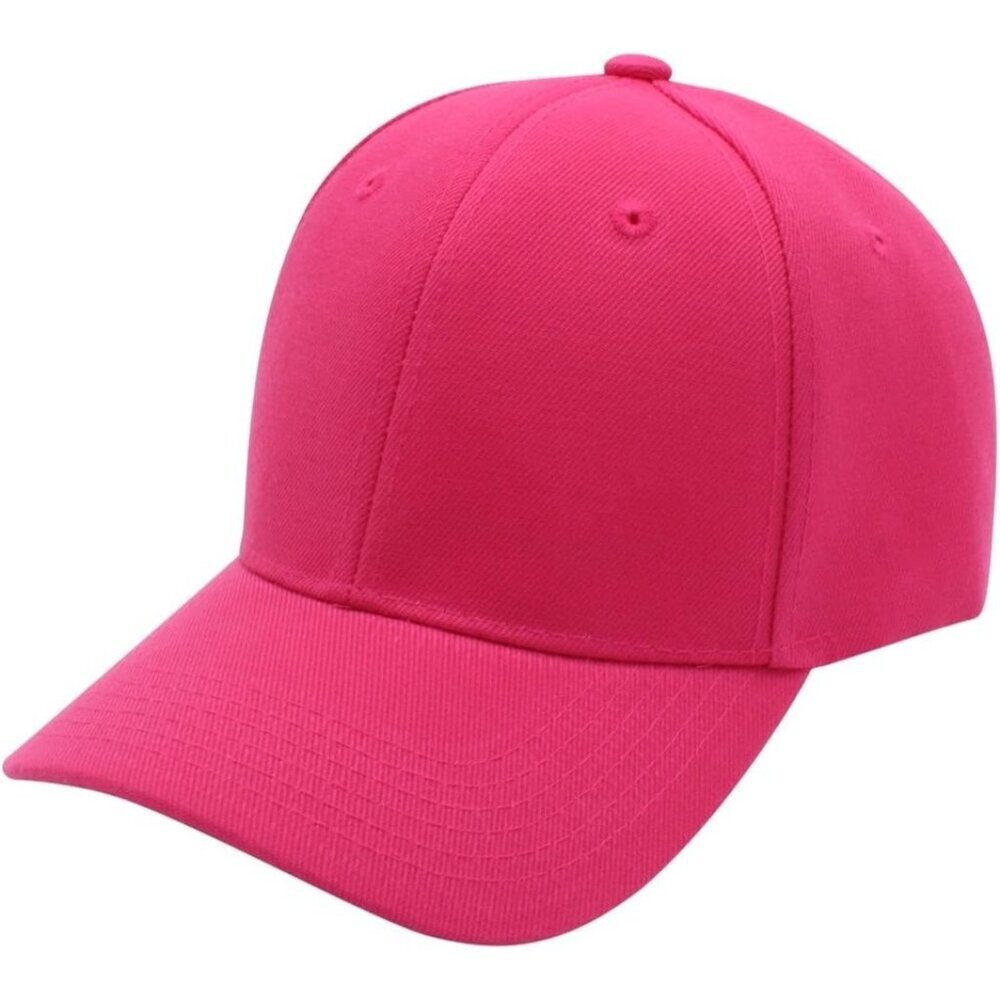 Baseball Hot Pink Cap Men Women Hat